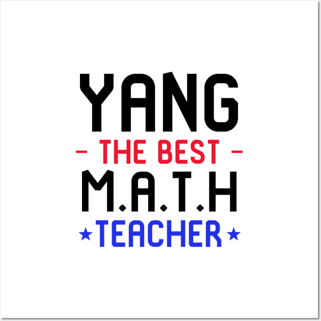 Andrew Yang Math. Math Teacher Funny 2020 Wall Art by yellowpomelo